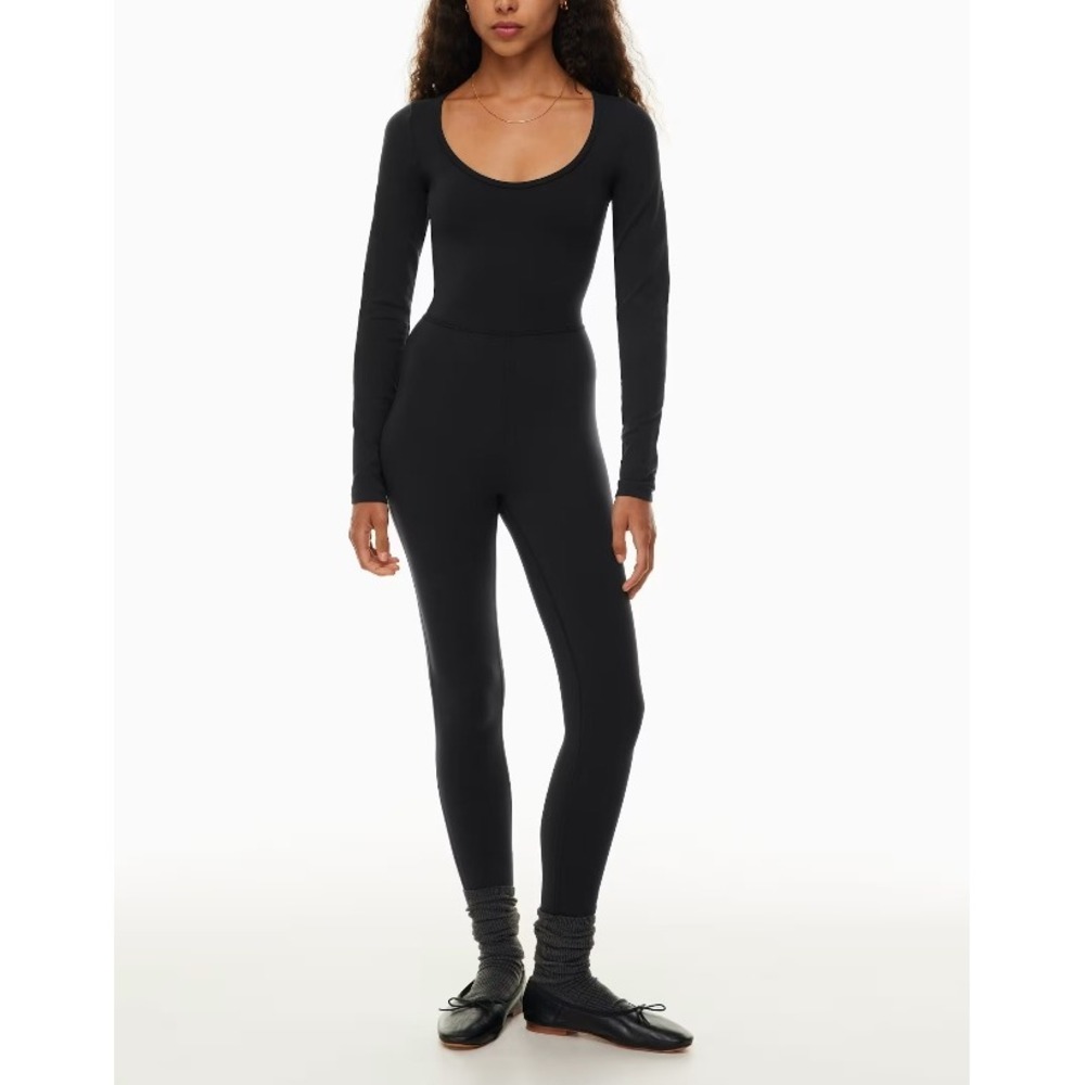 Wilfred Free Maxe Jumpsuit Stretch-jersey scoopneck in black size L